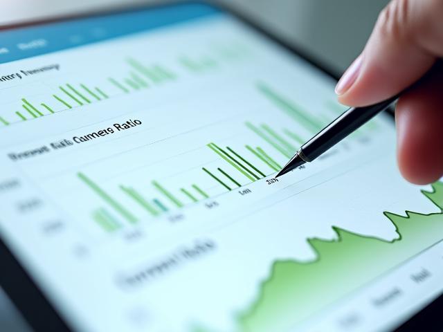 A business dashboard or screen displaying key financial metrics like Inventory Turnover Ratio and Cash Conversion Cycle, indicating strategic financial monitoring.